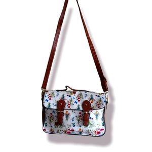 Floral print handbag